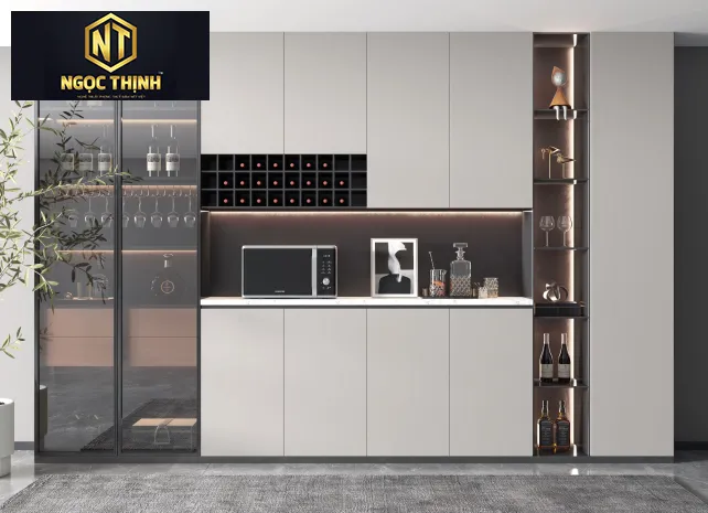 TỦ RƯỢU NGỌC THỊNH GỖ MDF
